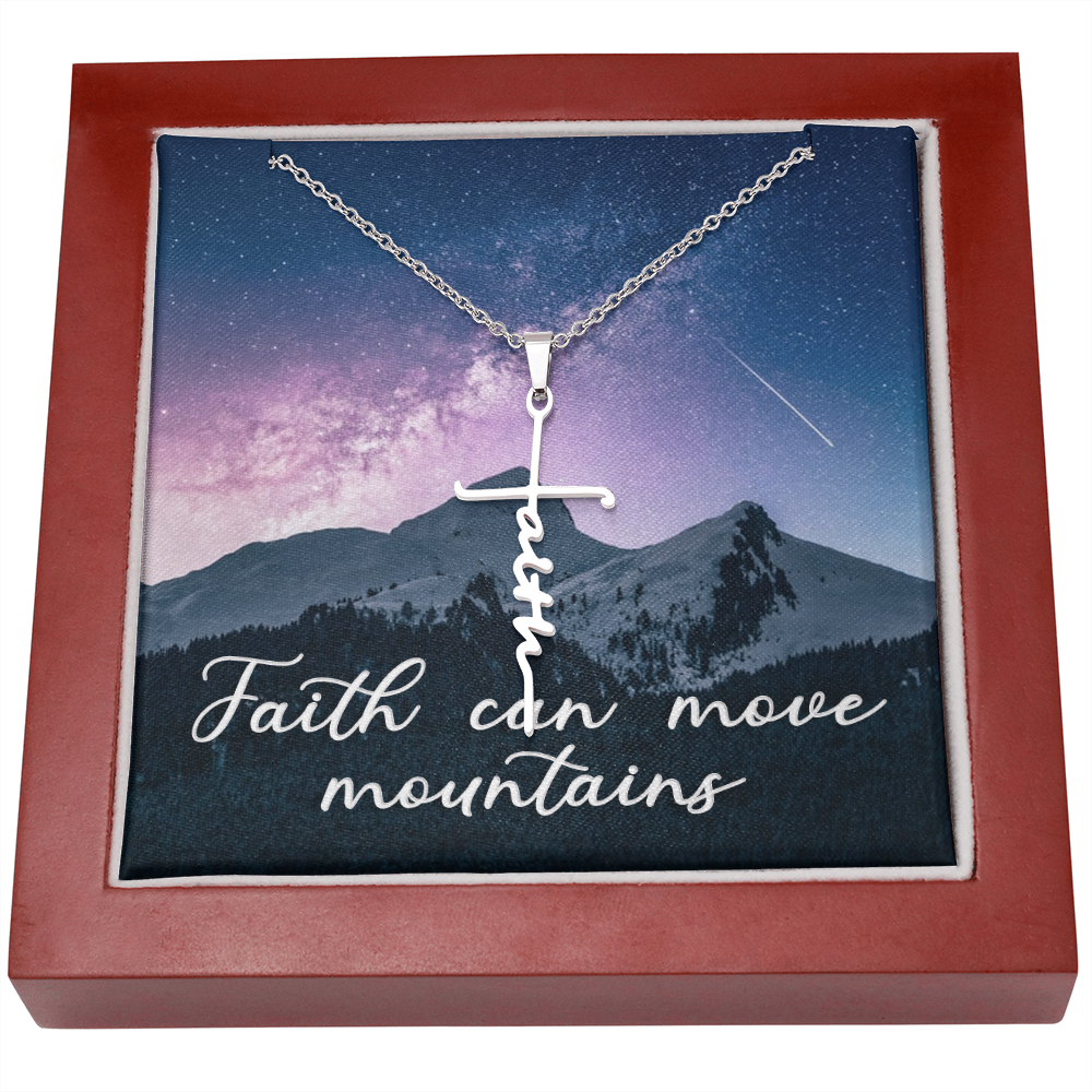 Faith can move mountains necklace clearance