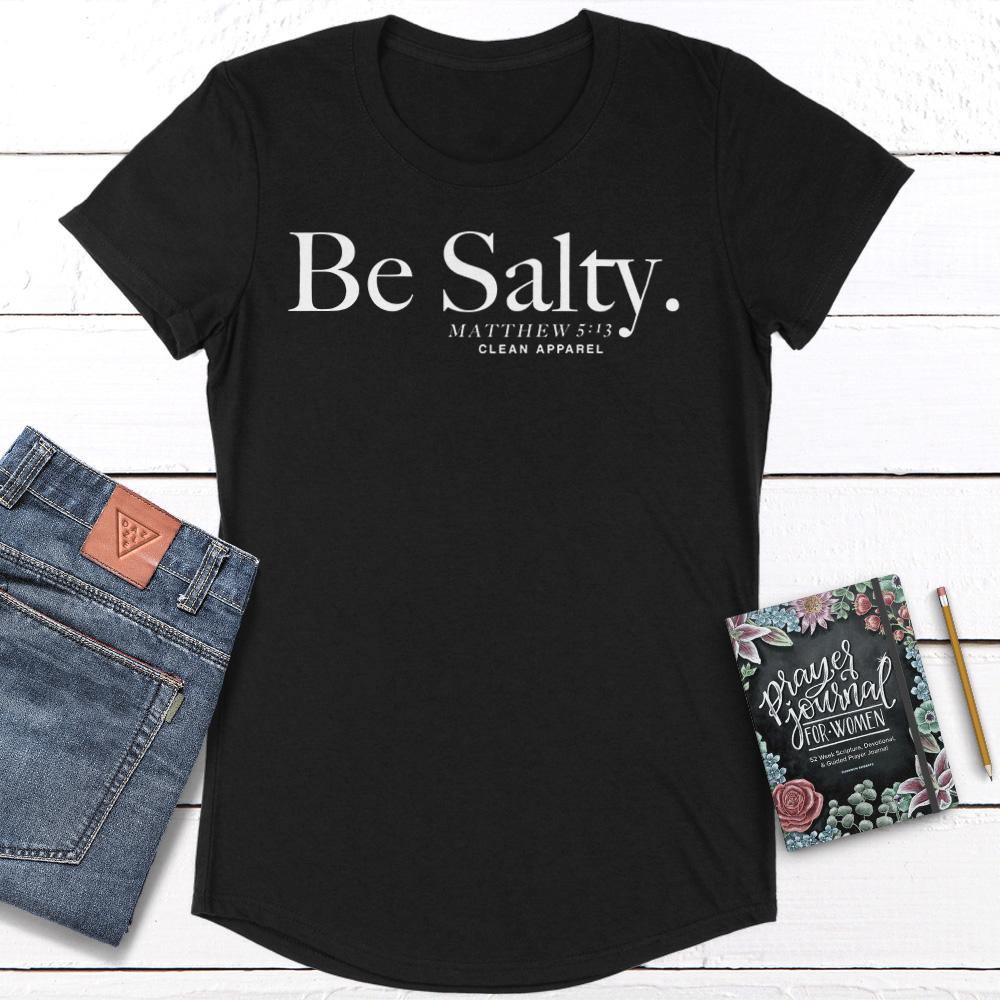 Be Salty Ladies Curved Hem Tee
