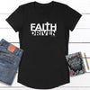 Faith Driven Ladies Curved Hem Tees - Clean Apparel