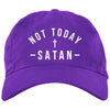 Brushed Twill Dad Cap- Not Today Satan