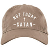 Brushed Twill Dad Cap- Not Today Satan