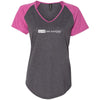 Love One Another Ladies Colorblock V-Neck Tee - Clean Apparel