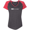 Love One Another Ladies Colorblock V-Neck Tee - Clean Apparel
