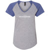 Move Mountains Ladies Colorblock V-Neck Tee - Clean Apparel