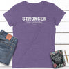 Stronger Than Yesterday Ladies Fit Tees - Clean Apparel