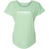 Stronger Than Yesterday Ladies Slouchy Tee - Clean Apparel