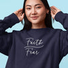 Faith Over Fear Ladies Crewneck Sweatshirt - Clean Apparel