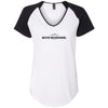 Move Mountains Ladies Colorblock V-Neck Tee - Clean Apparel