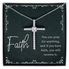 Faith CZ Cross Necklace
