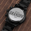 Bestest Grandpa Ever Engraved Watch
