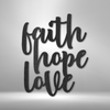 Faith, Hope, Love Wall Art