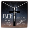 Faith is Unseen - Faith Cross Necklace
