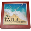 Ask in Faith Cross Necklace