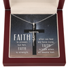 Faith is Unseen - Faith Cross Necklace