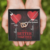 For My Wife - Better Together - Interlocking Necklace - Clean Apparel