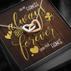 For My Fiancée - Always & Forever - Interlocking Necklace - Clean Apparel