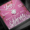 For My Fiancée - Love Sparkle - Knot Necklace - Clean Apparel