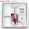 To My Husband - Drive Safe - Dog Tag Keychain - Clean Apparel